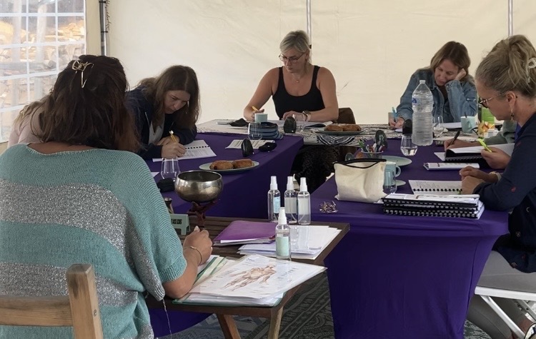 élèves qui suivent la formation en énergétique de Sandrine Menu